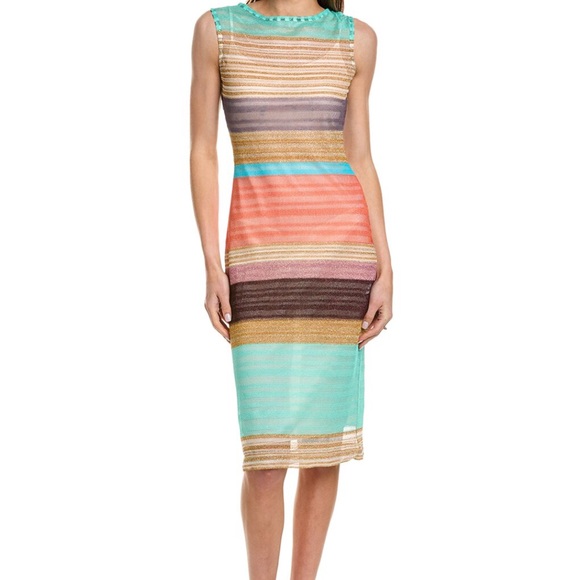 Missoni Striped Multicolor Sleeveless MiniDress - Picture 1 of 2